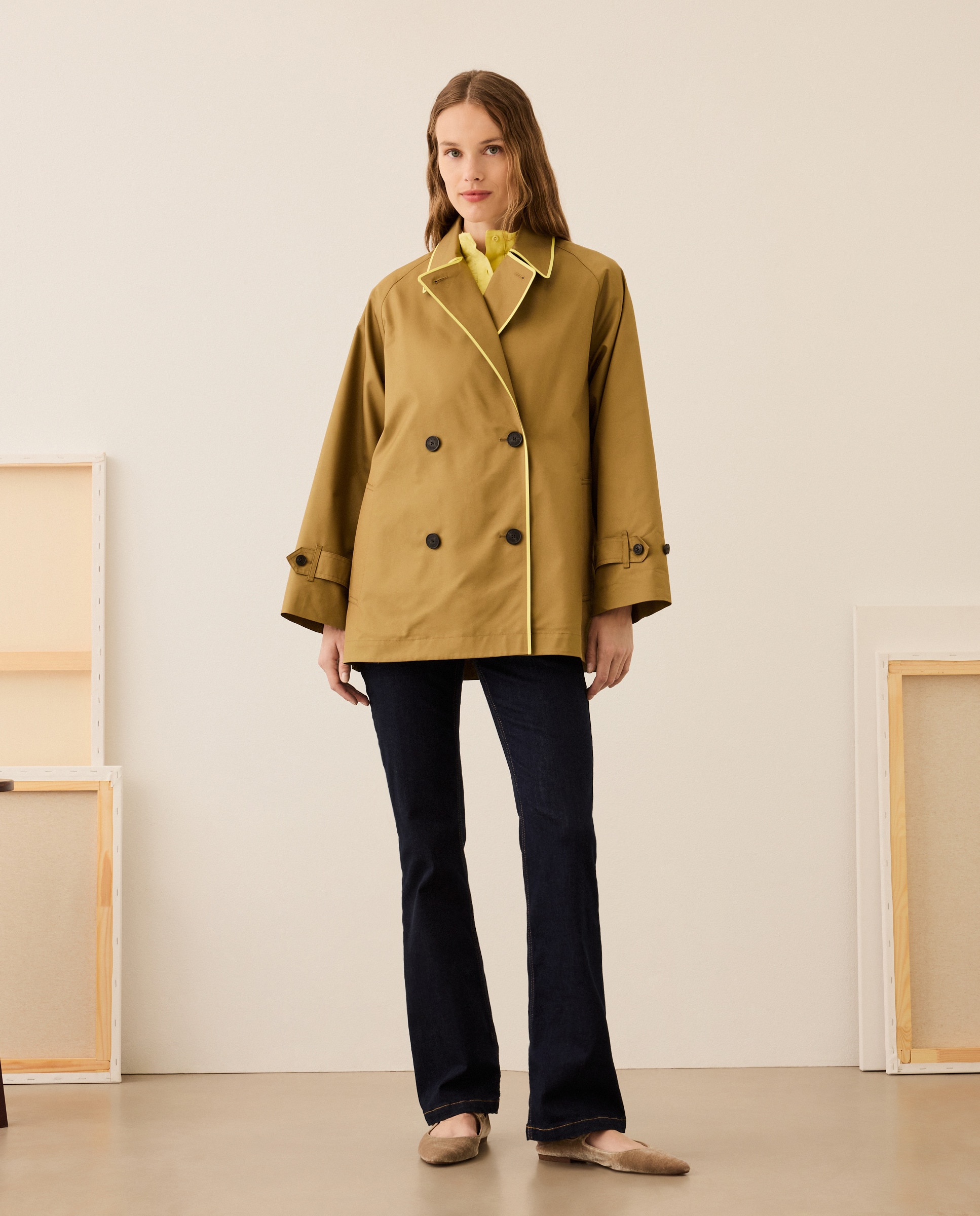 Gabardine Curta 520 Caqui-2