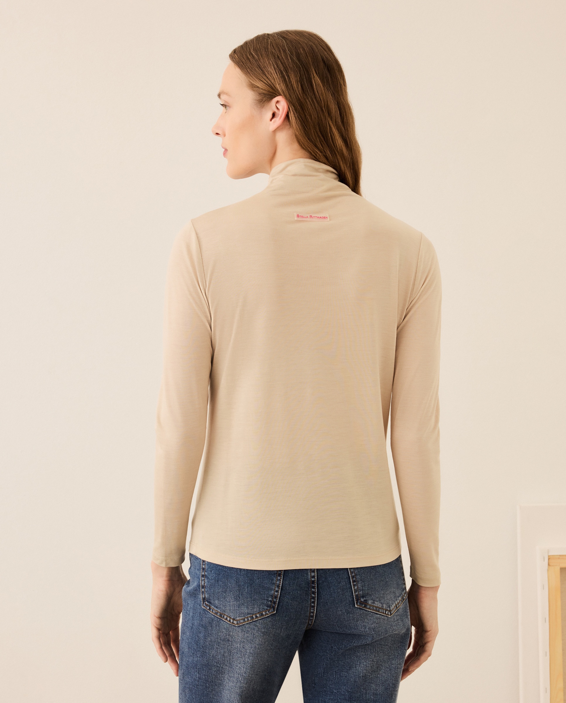 Camisola com Gola Alta 850 Pedra-3