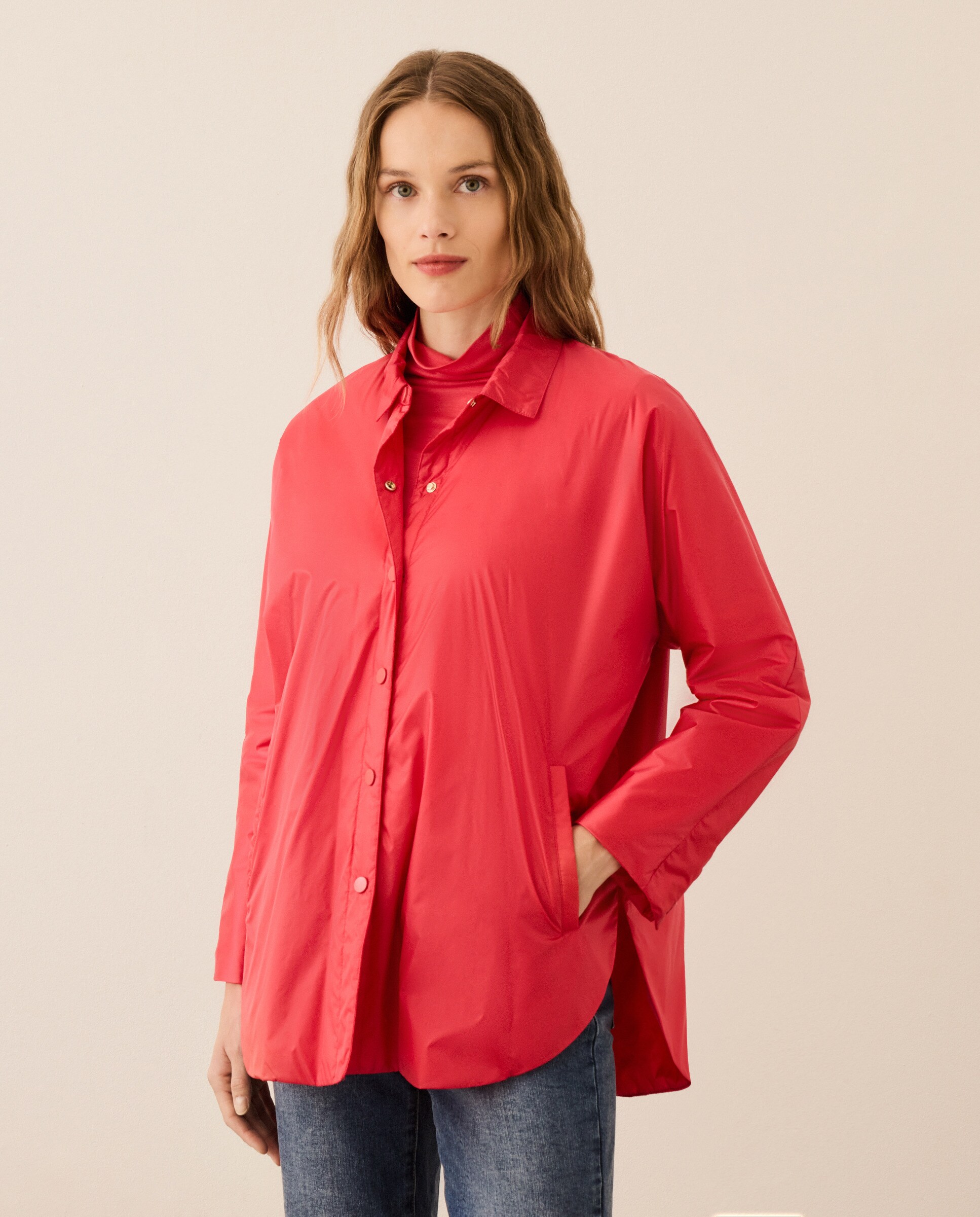 Camisola com Gola Alta 630 Coral-2