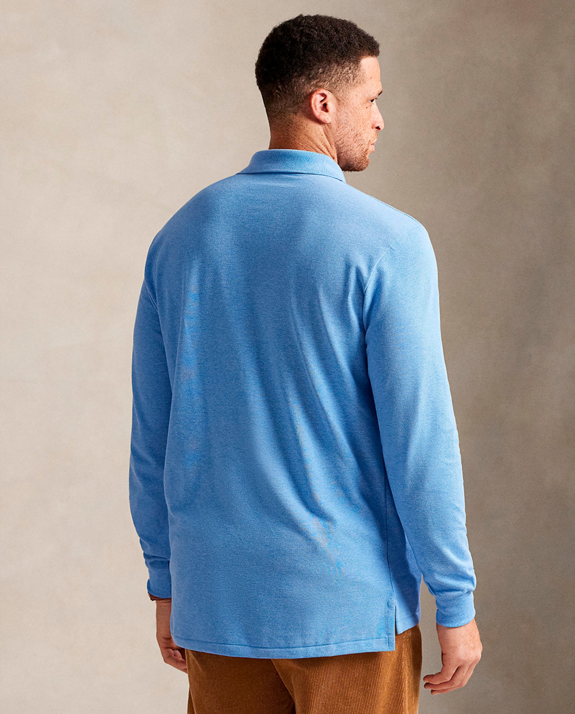 Polo Piqué de Algodão Classic Fit Tamanhos Grandes Cinzento-cinza-3