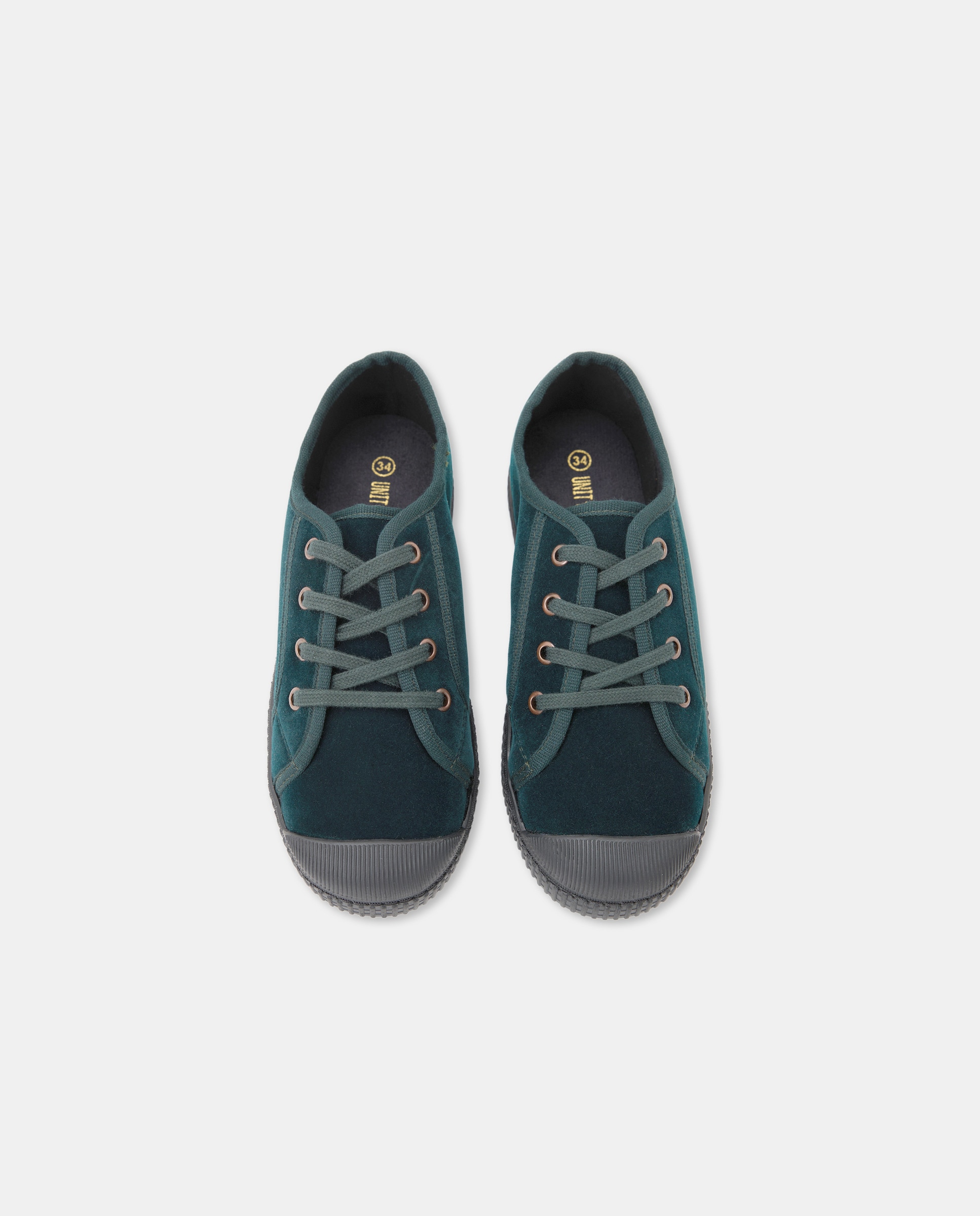 Bamba infantil terciopelo 530 Verde oscuro-4