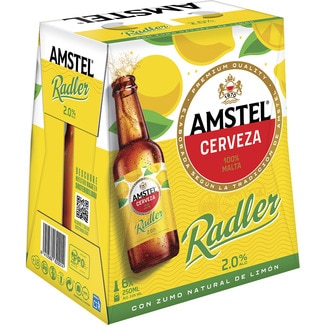 cerveza rubia con zumo natural de limón pack 6 botellas 25 cl - Amstel Radler