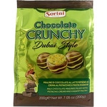 Gefülltes Krokant-Konfekt mit Pistaziencreme und Milchschokolade und Kadayif Tasche 200 g