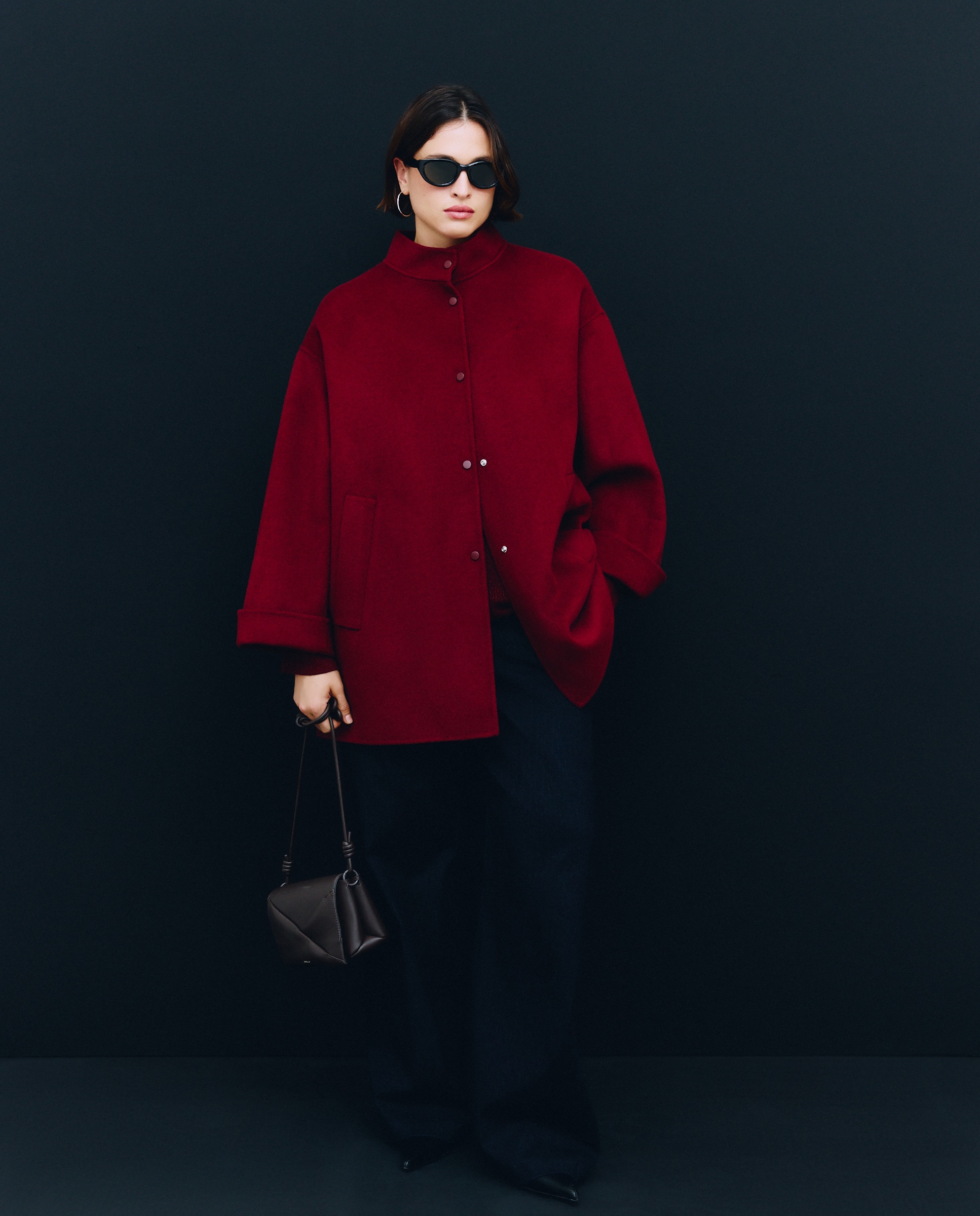 Imagem 0 de Sobretudo Comprido Liso