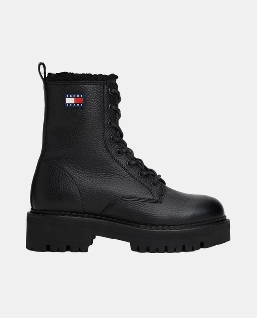 Imagen 0 de Botas estilo militar de Tommy Jeans de piel