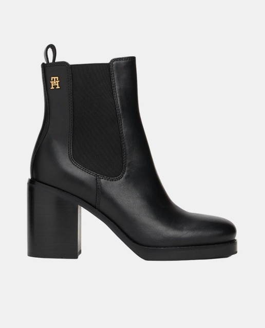 Imagen 0 de Botas de tacón en piel de Tommy Hilfiger