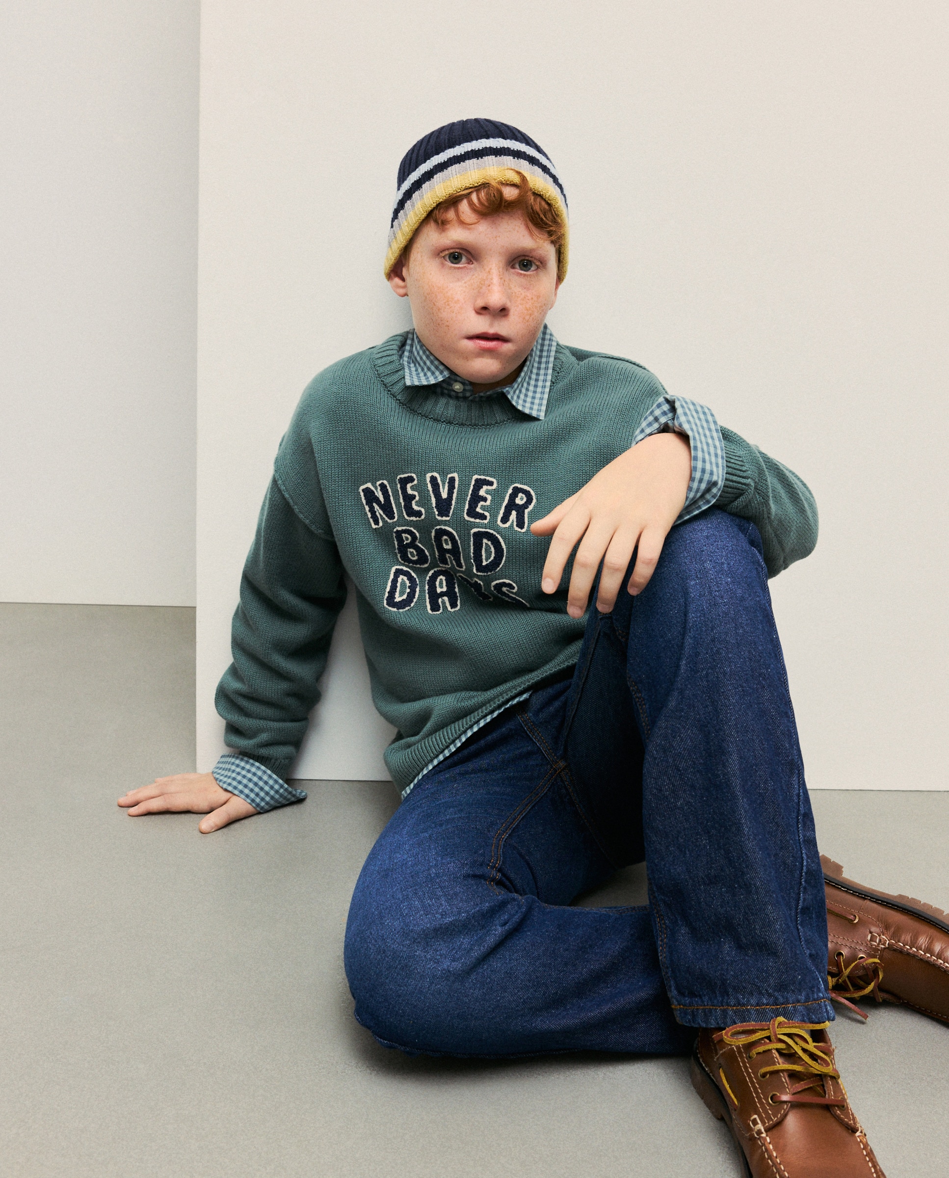 Camisola de Malha Tricolor Cornelli Verde-2