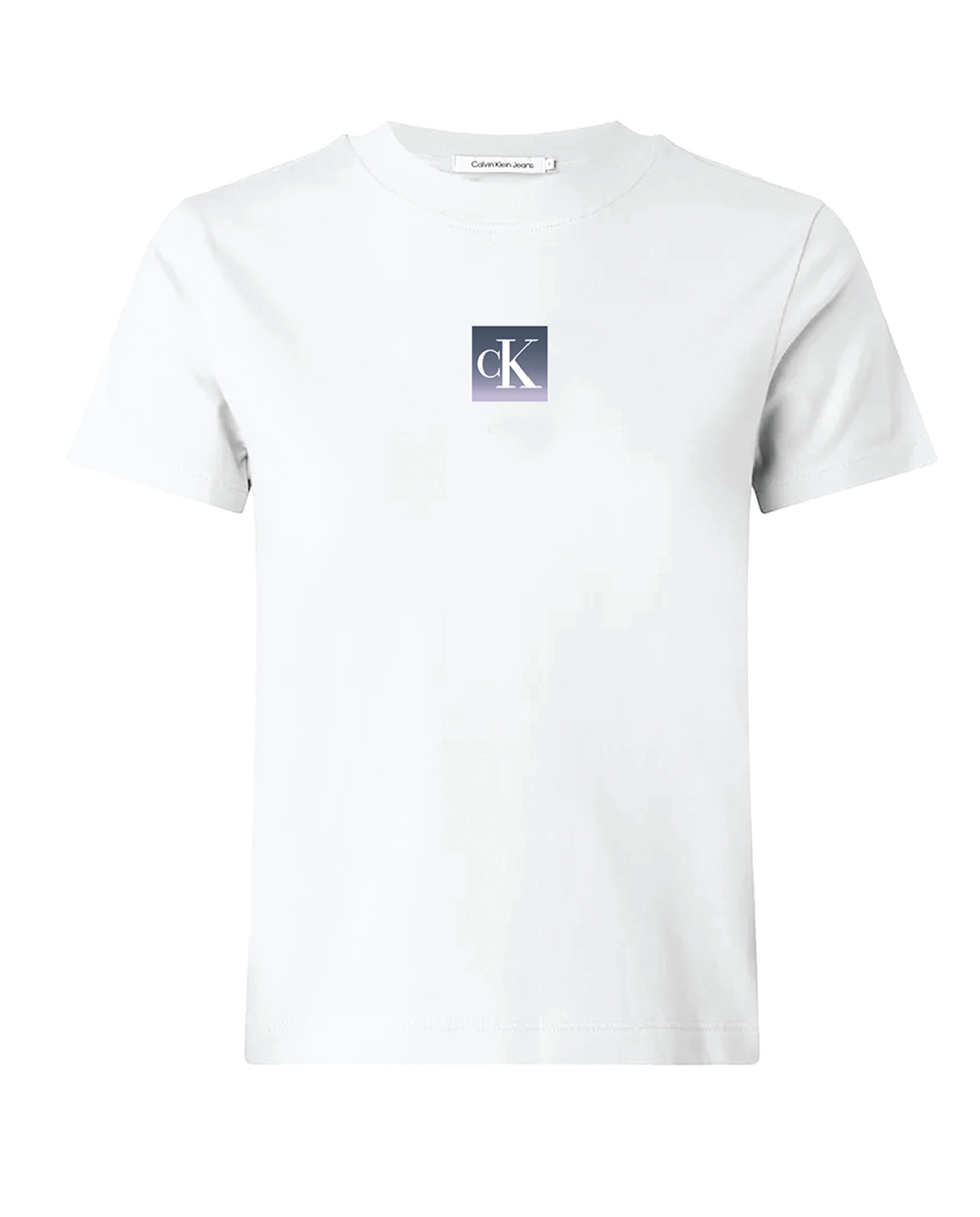 T-shirt com Ilustração Branco-1