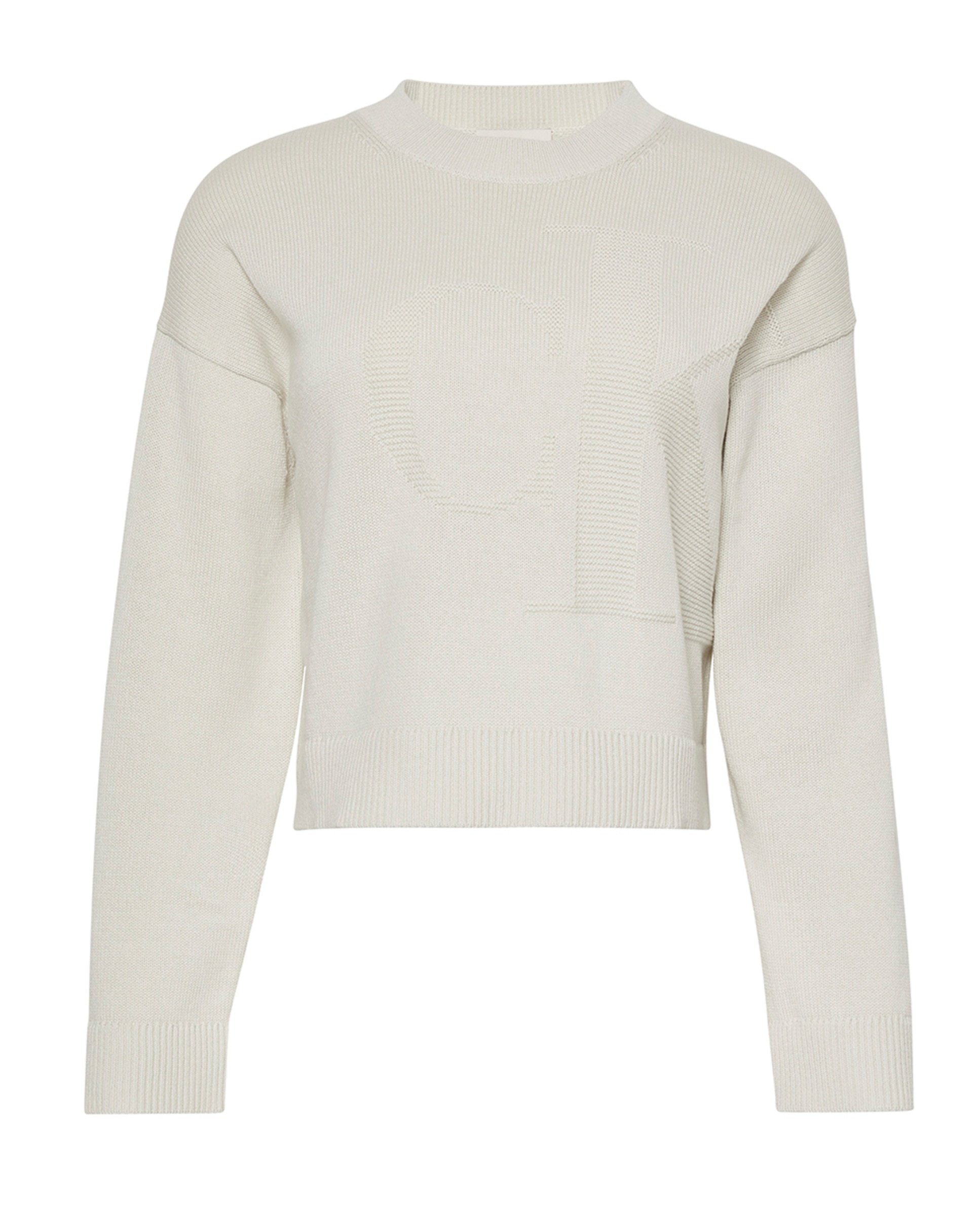 Camisola de Malha com Logótipo Cinzento-claro-1