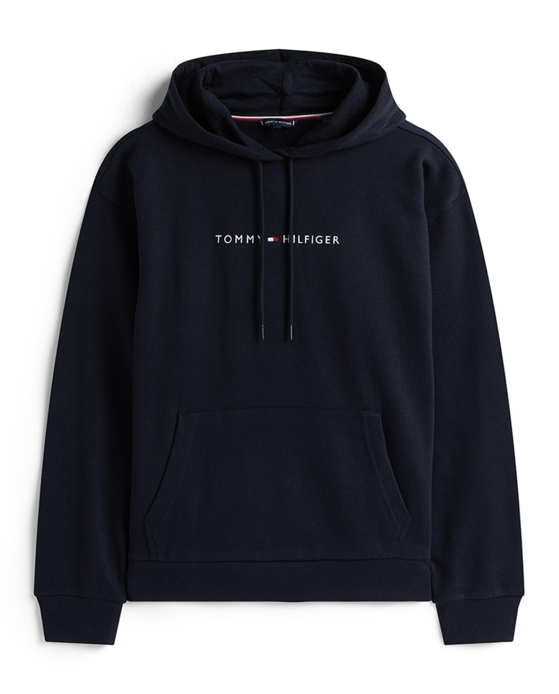 Sweatshirt com Capuz e Logótipo Bordado Azul-marinho-4