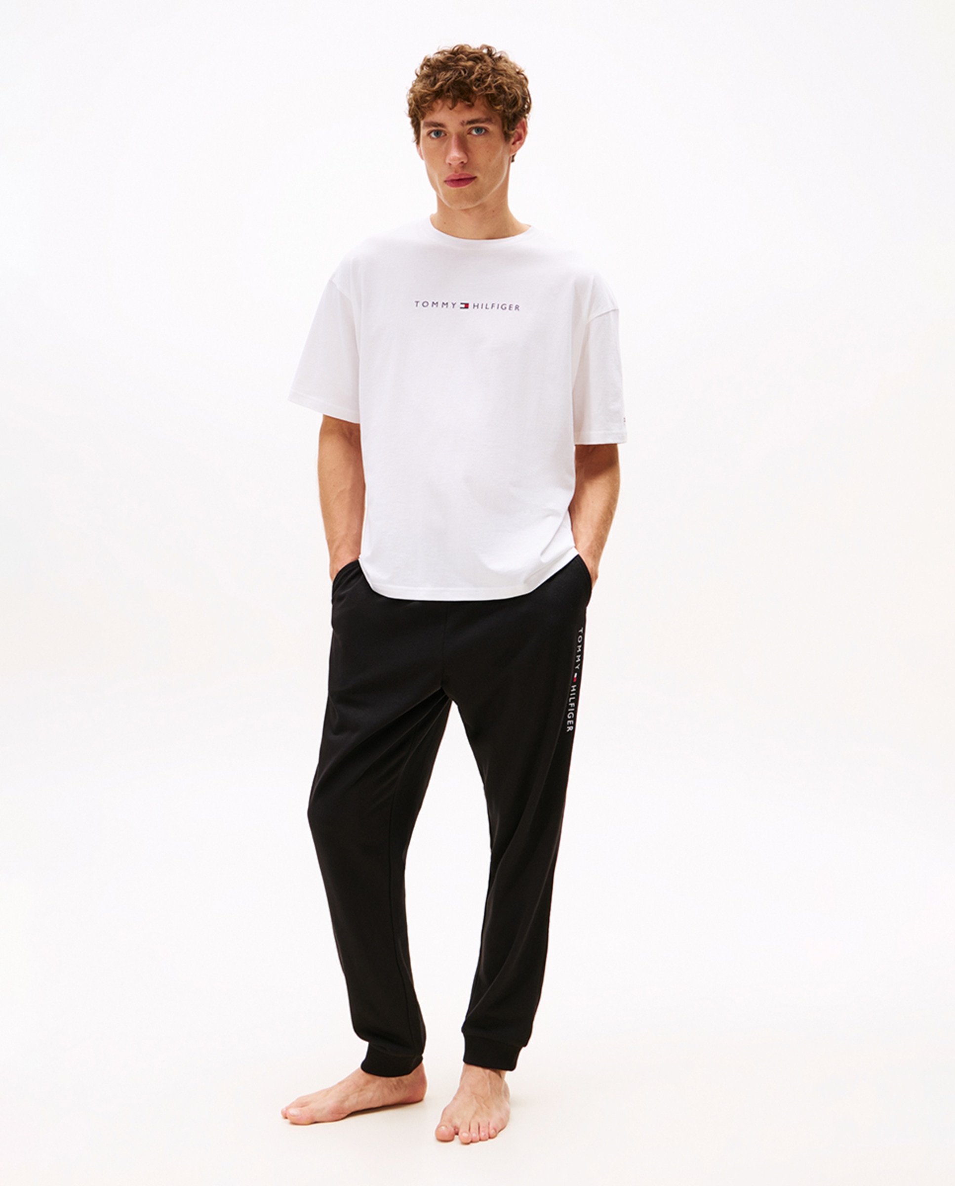 T-shirt com Logótipo Estampado Branco-5