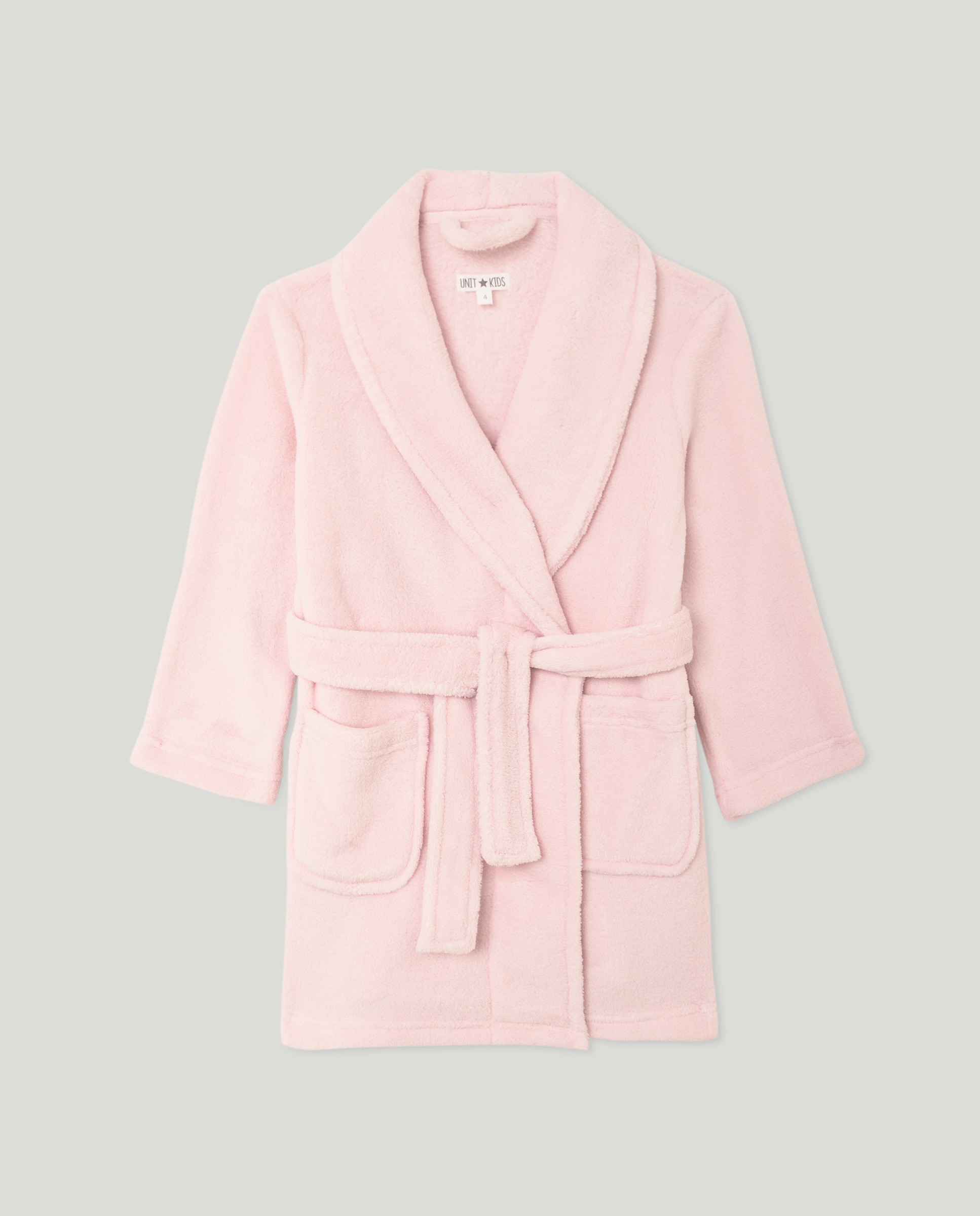 Bata de niña de coralina Rosa claro-1