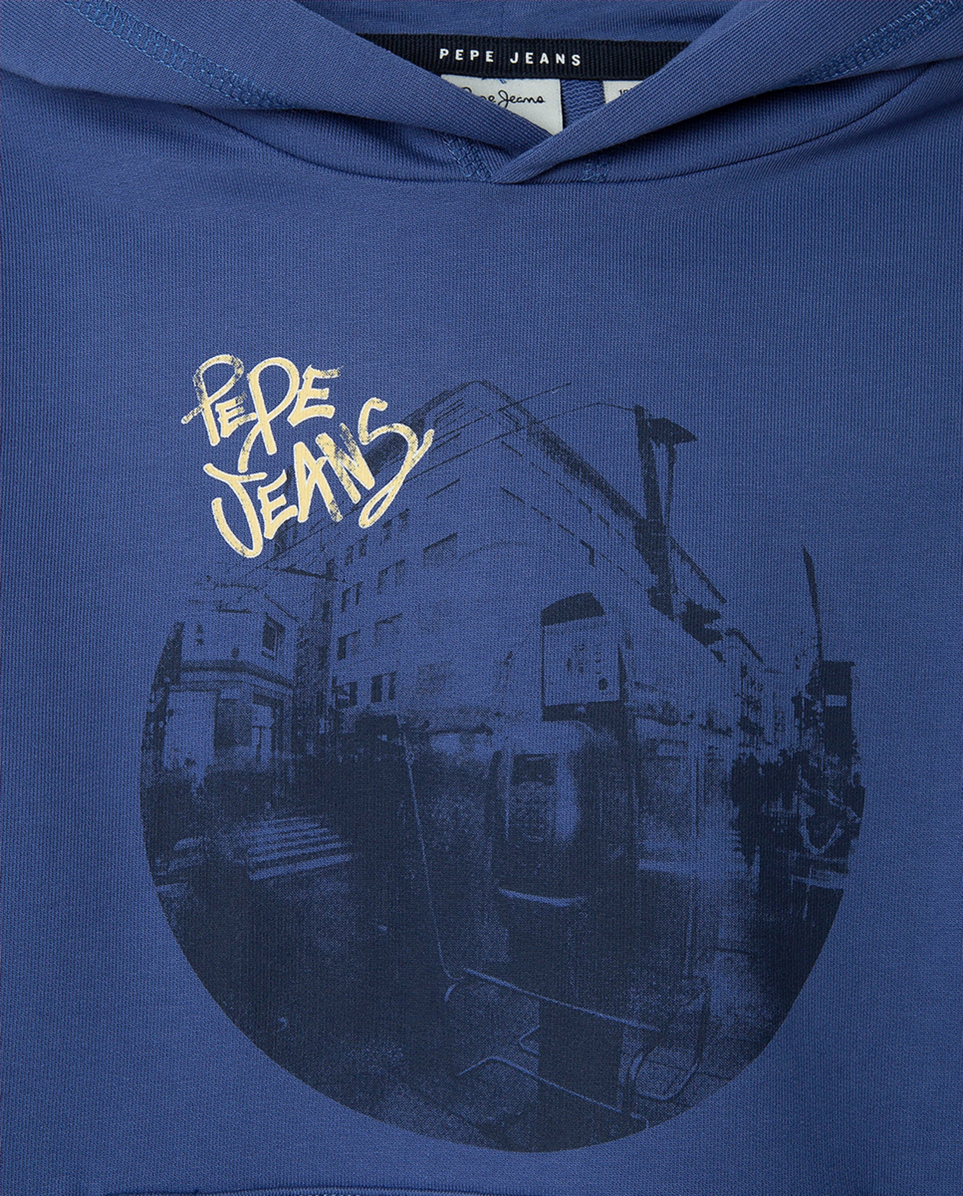 Sweatshirt com Capuz Gabrien Azul-índigo-3