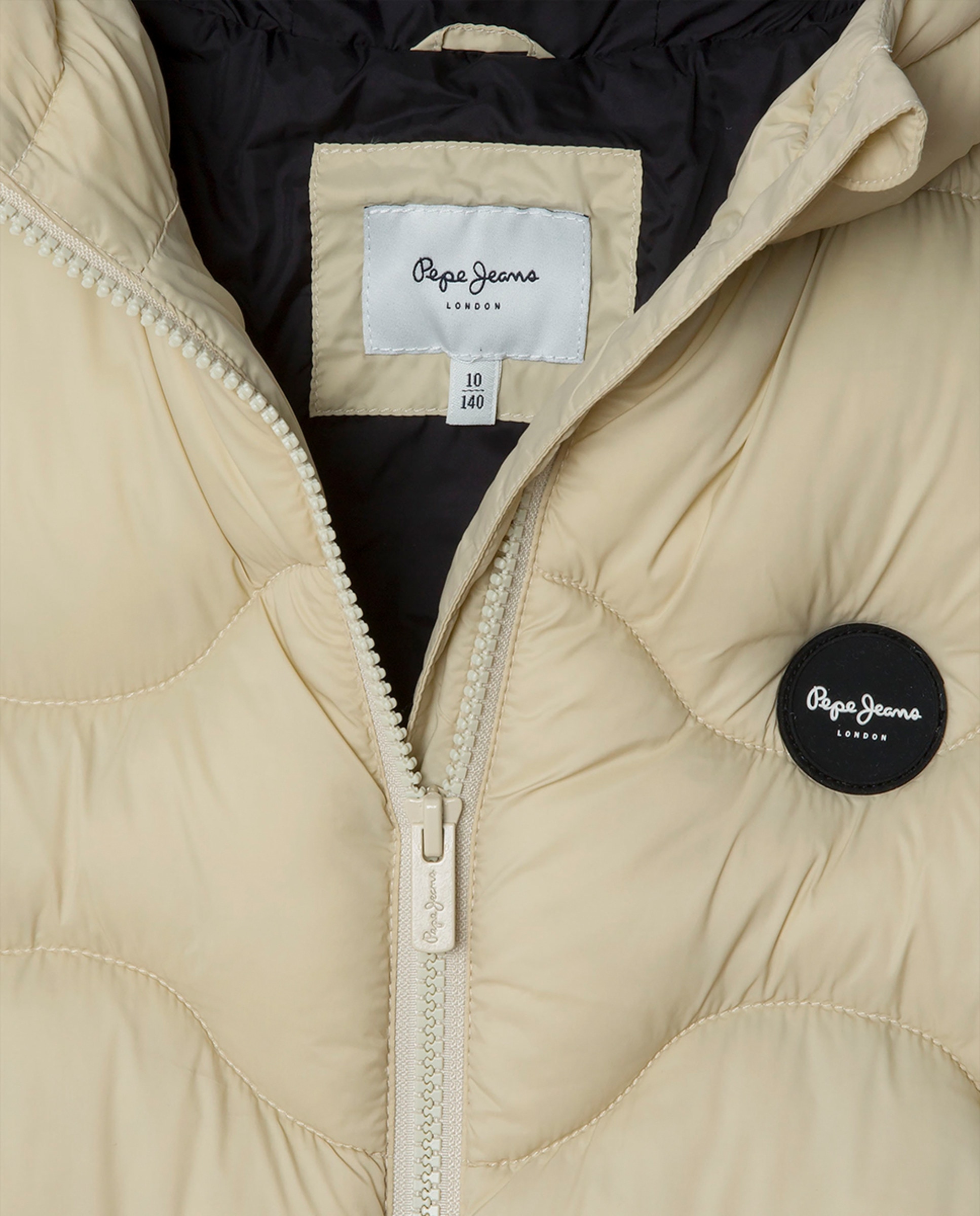 Colete Comprido Everly Creme-4