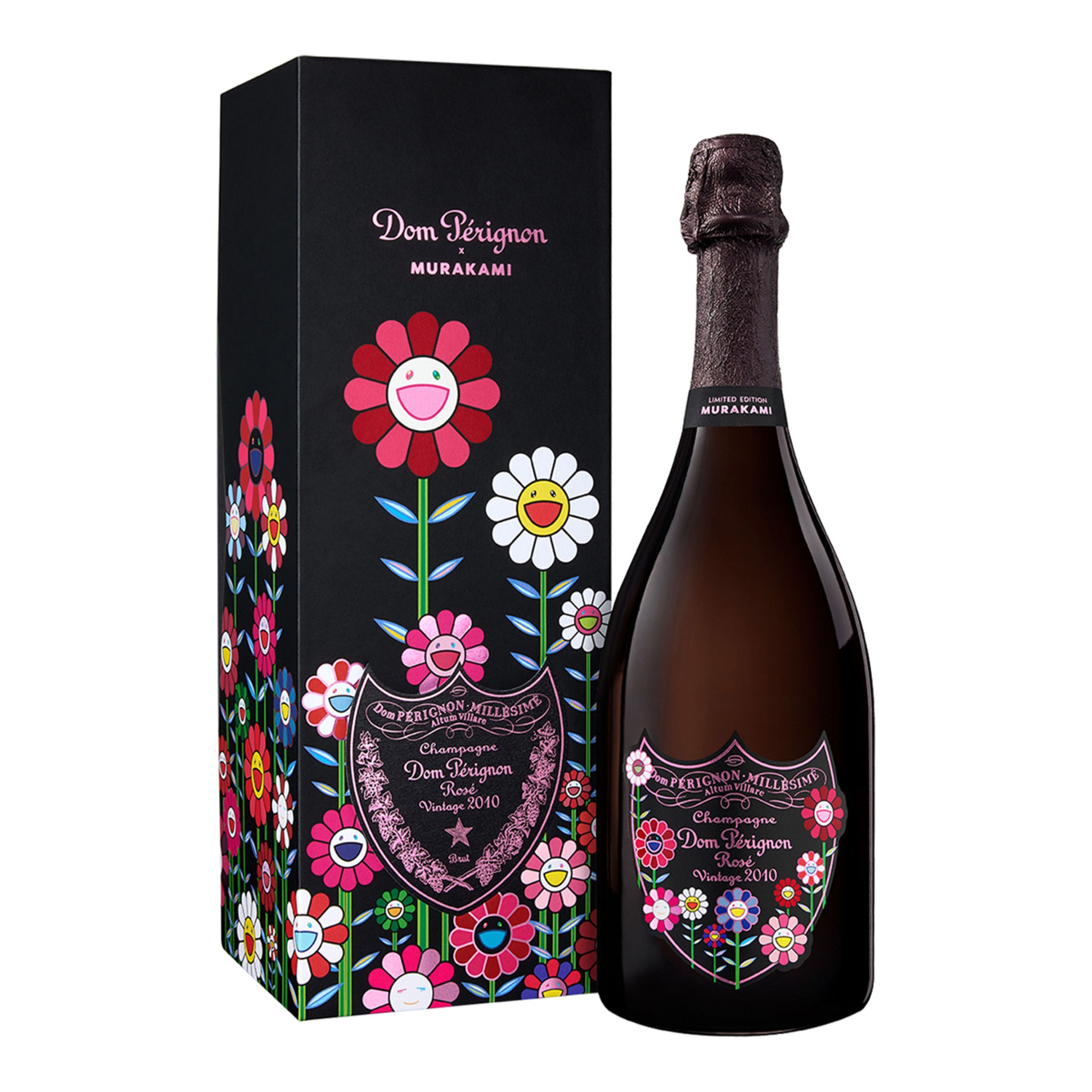 Champagne Rosé Vintage Takashi Murakami Limited Edition 2010 Dom