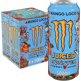 Mango Loco bebida energética con taurina y ginseng pack 4 latas 50 cl - Monster Energy