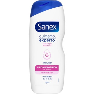gel de baño Hipoalergénico para piel sensible botella 600 ml - Sanex Cuidado Experto