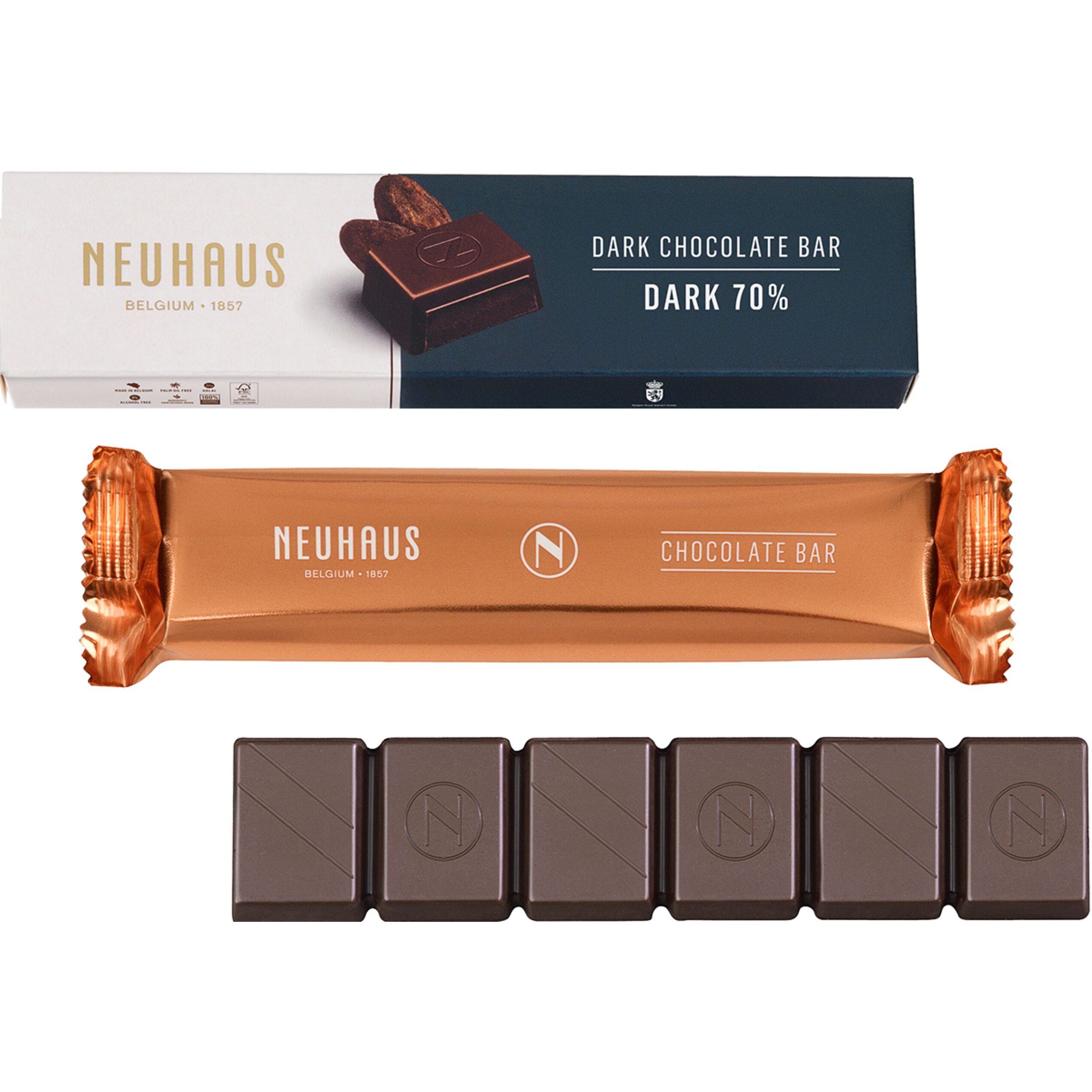 Chocolate Preto 70% Costa do Marfim embalagem 50 g