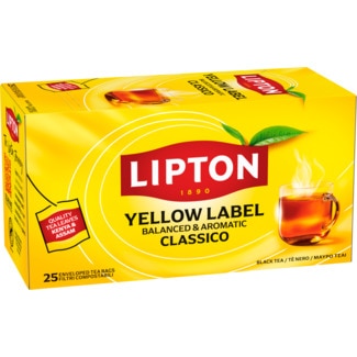 Chá Preto Yellow Label embalagem 25 unidades - Lipton