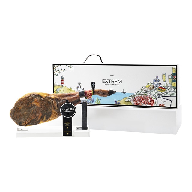 Imagen 0 de Estuche de Paleta de bellota 100% ibérica DO Dehesa de Extremadura Extrem Puro Extremadura + obsequio