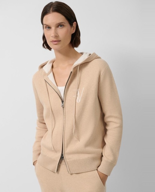 Imagem 0 de Casaco Tipo Sweatshirt de Malha Tricotada com Jacquard RV