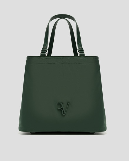 Bolso de mano de mujer Hobo M Violeta nylon · Roberto Verino · El