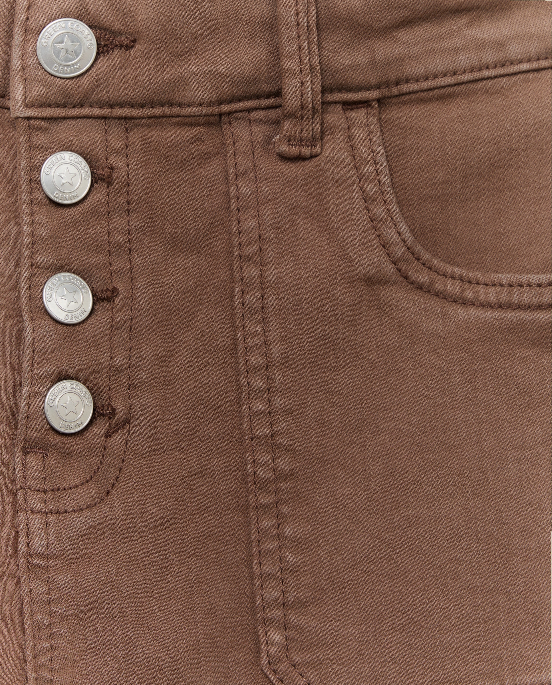 Calças Flare Carpenter Castanho-5