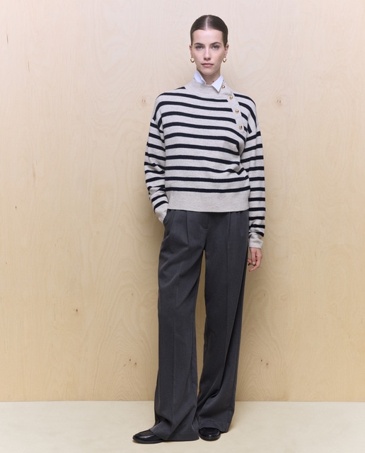 Imagem 0 de Camisola de Malha Soft com Botões