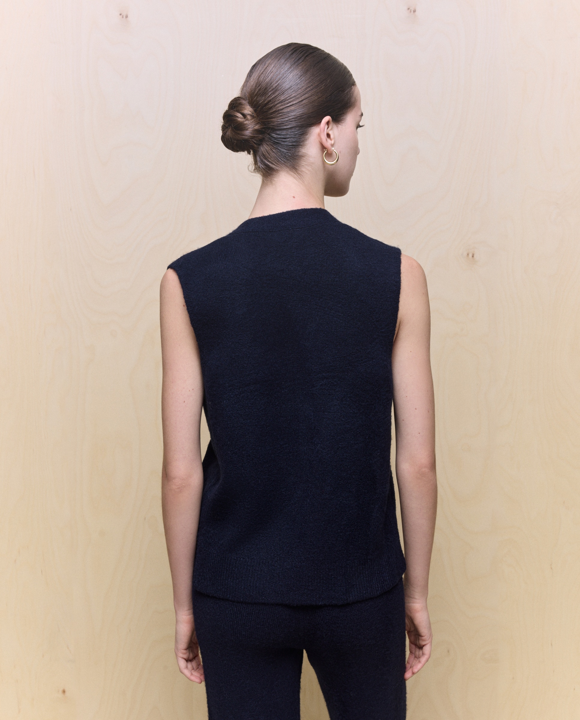 Colete de Malha Soft Azul-marinho-3