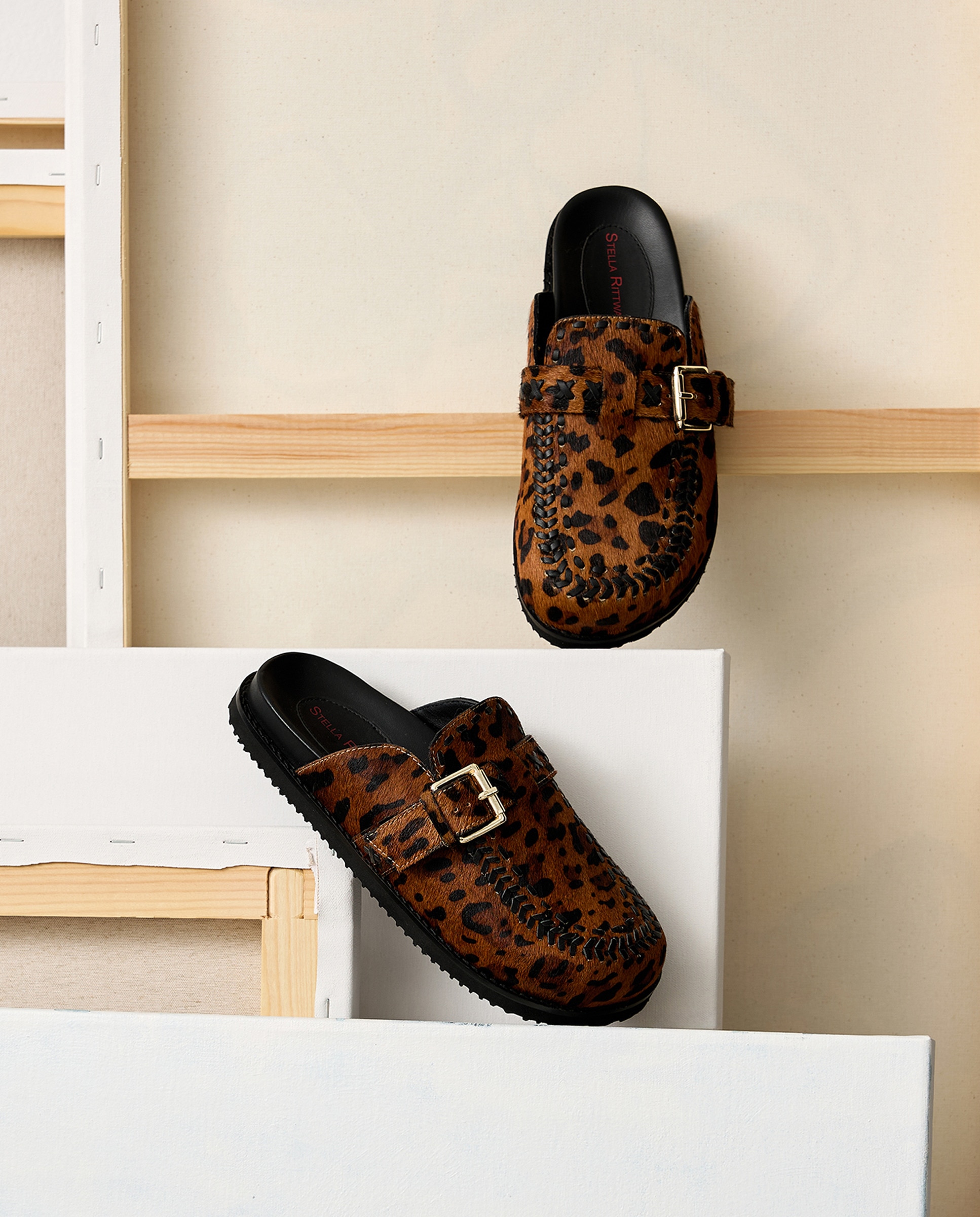 Socas com Animal Print Castanho-1