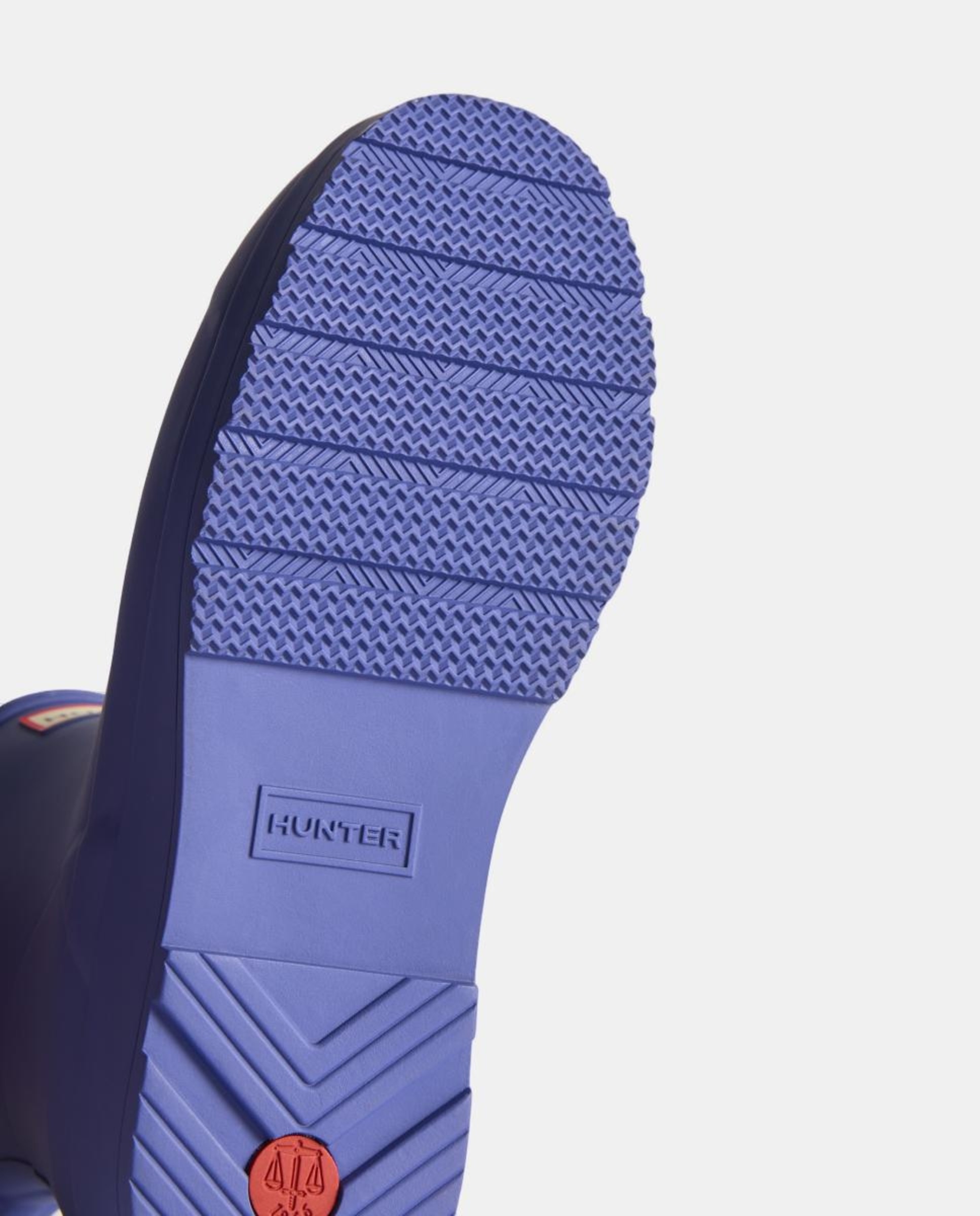 Galochas com Salto de Plataforma e Cano Baixo Azul-4