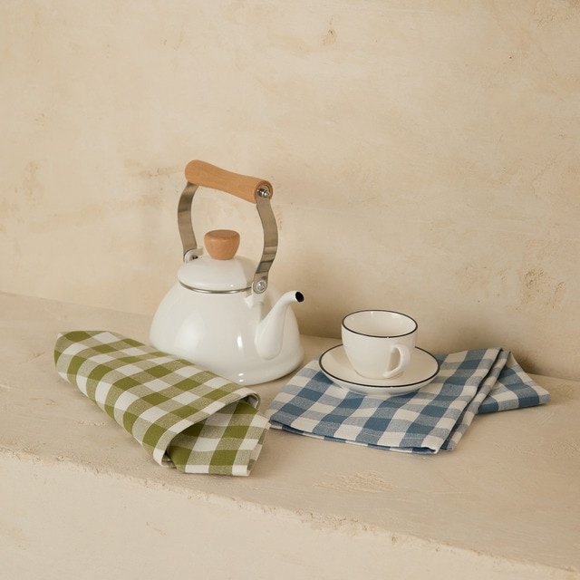 Imagem 0 de Conjunto de 2 Panos de Cozinha de Algodão Vichy