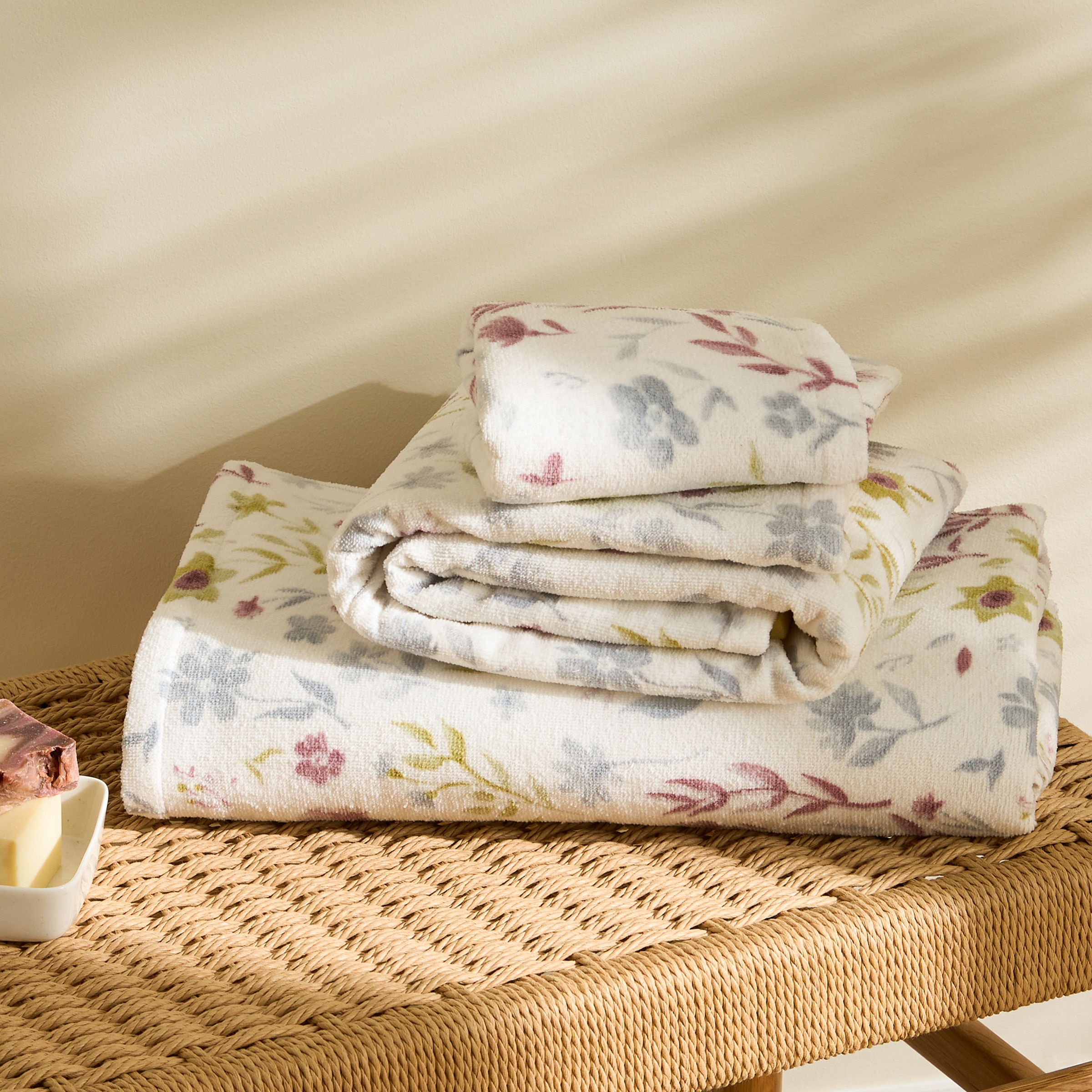 Toalla de baño algodón 450 gr/m2 Gardenia Multicolor-1