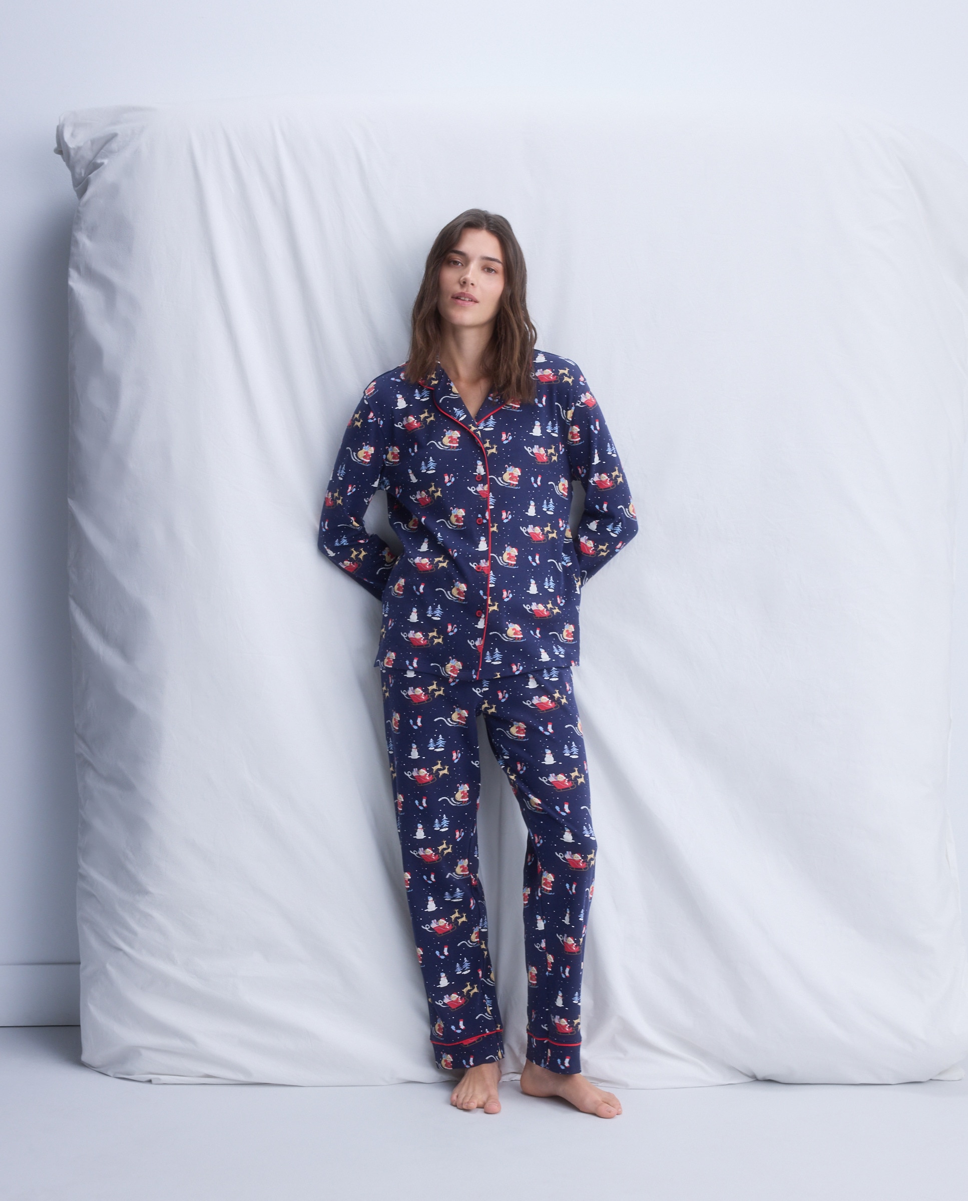 Pijama Natalício Azul-1