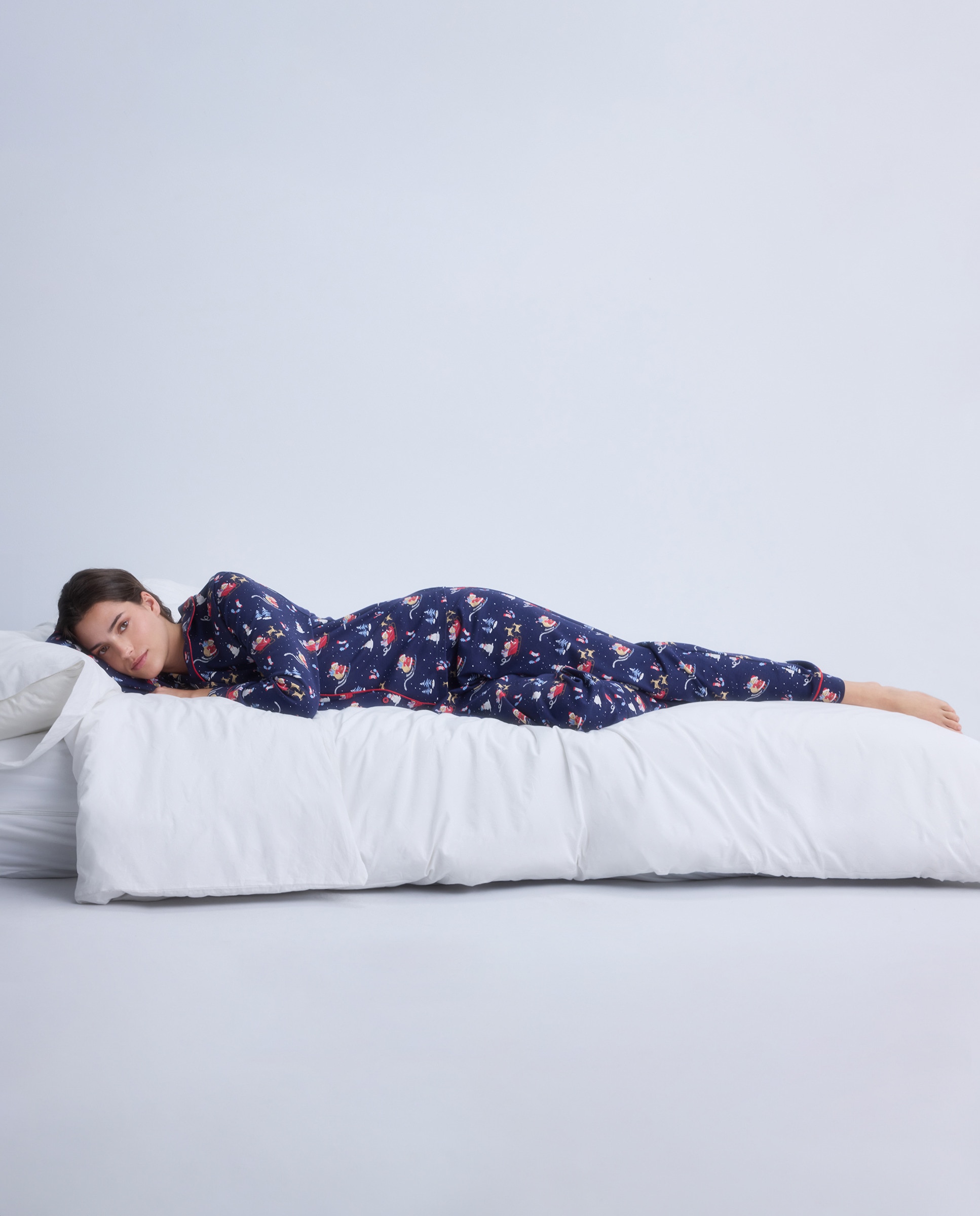 Pijama Natalício Azul-3