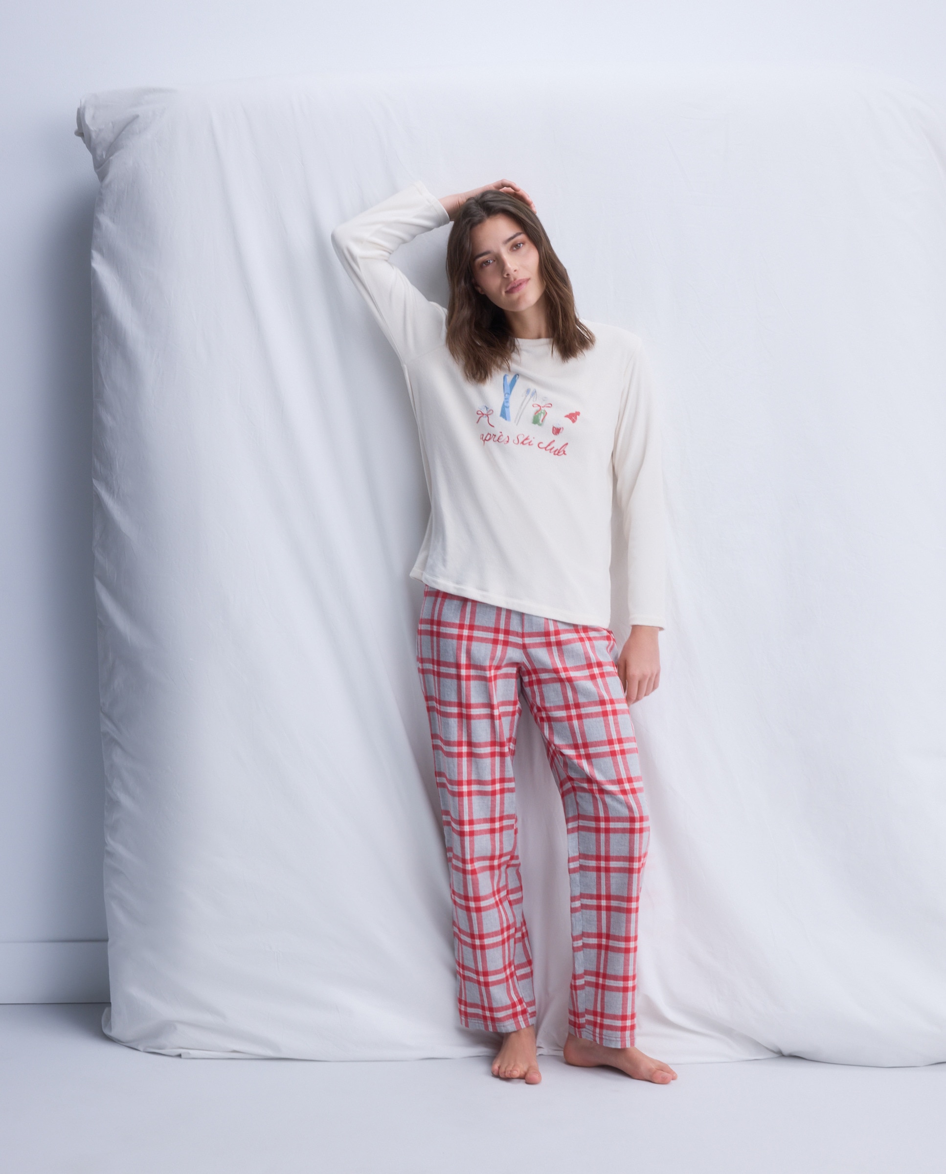 Pijama Completo Let It Snow Vermelho-1