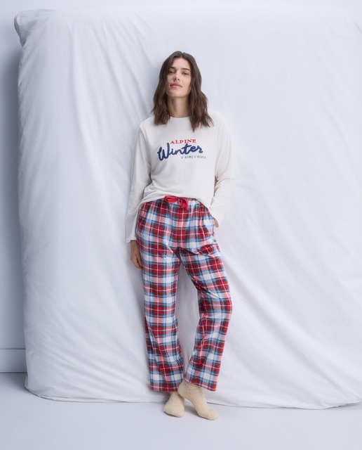 Imagem 0 de Calças de Pijama Regular aos Quadrados