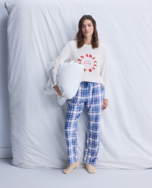 Imagem 0 de Calças de Pijama Regular aos Quadrados