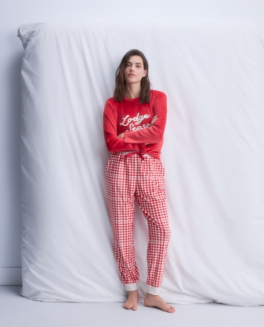 Imagem 0 de Calças de pijama aos quadrados