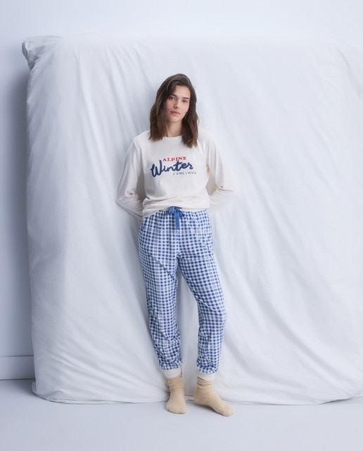 Imagem 0 de Calças de pijama aos quadrados