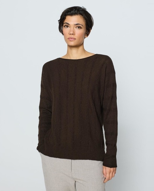 Imagen 0 de Jersey de mujer cuello barca y manga larga