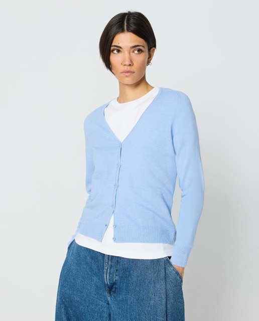 Imagen 0 de Chaqueta de mujer básica cuello pico