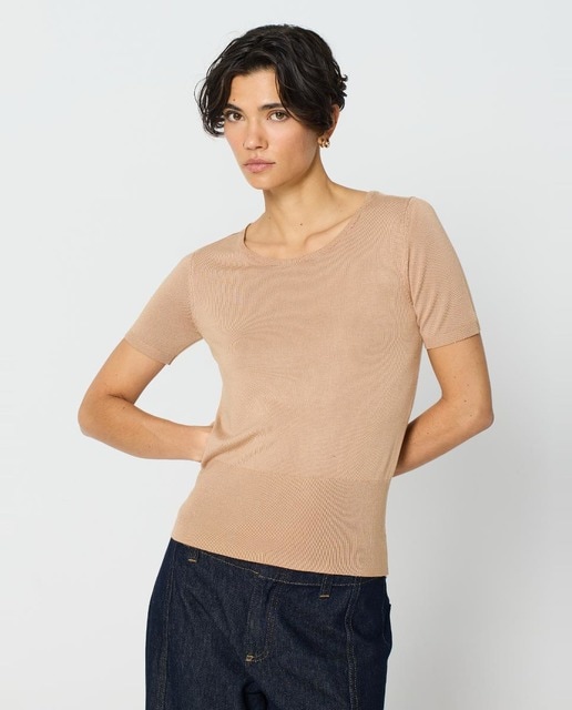 Imagen 0 de Twinset de mujer con canalé ancho en los bajos