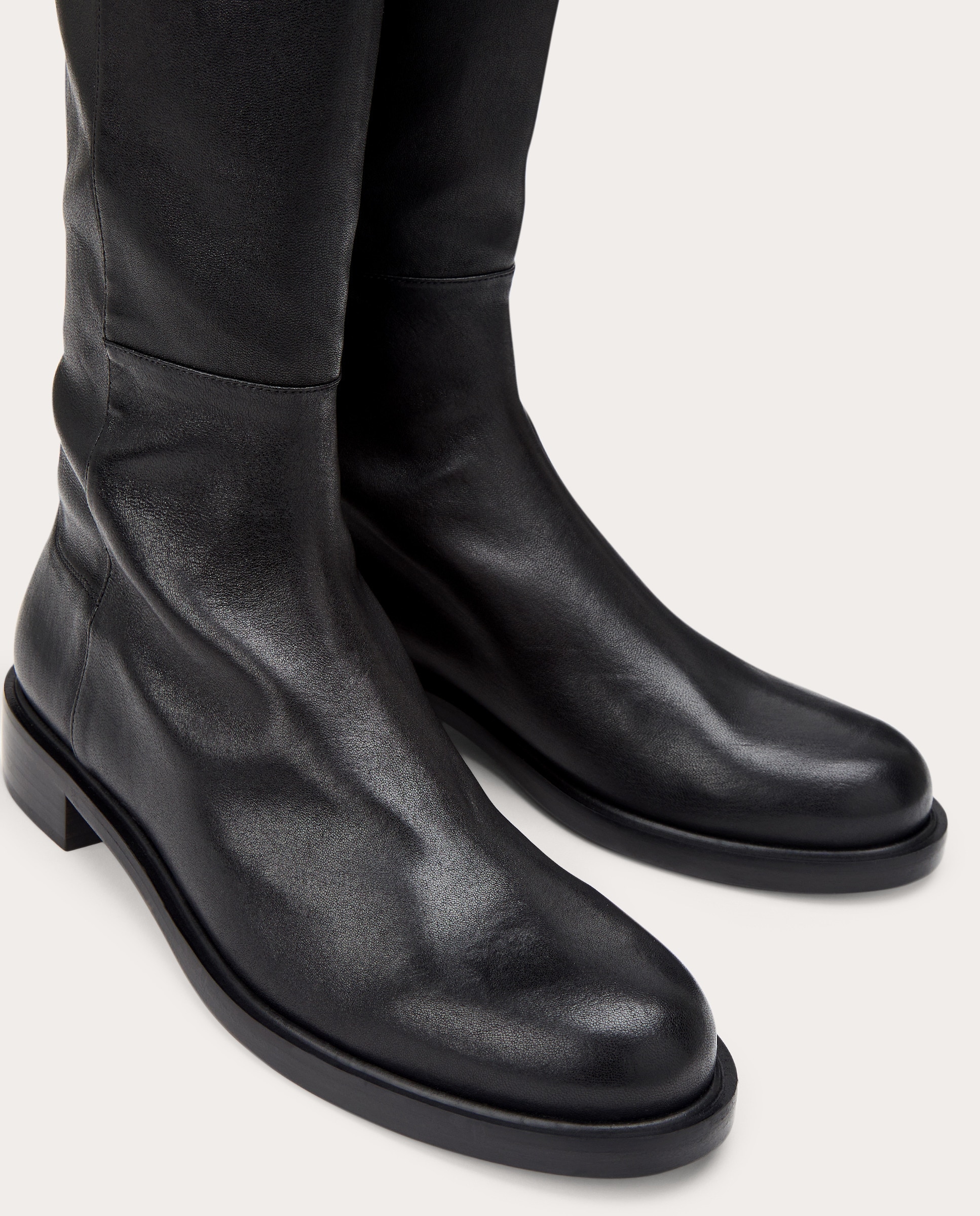 Botas Gisele de piel Negro-4