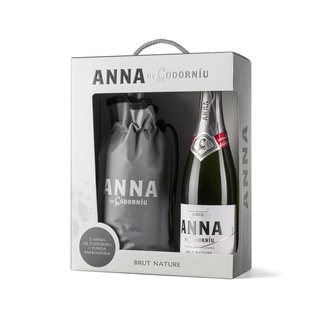 Cava brut nature estuche 2 botellas 75 cl con regalo de funda enfriadora - Anna Codorniu