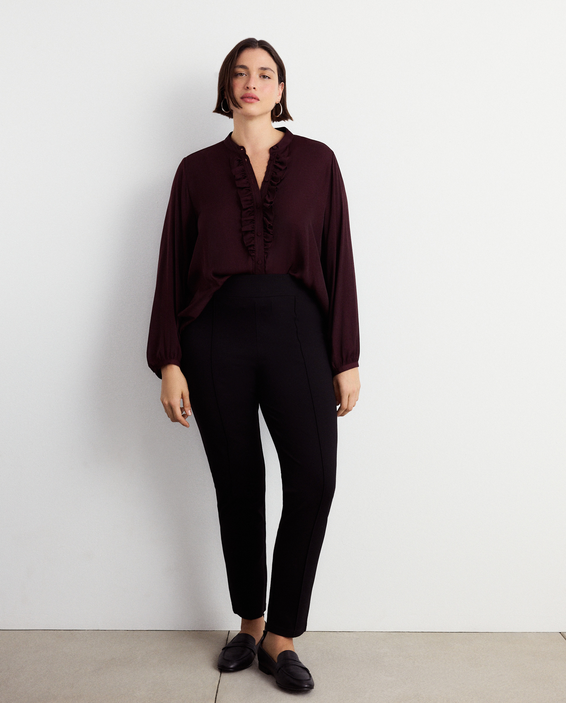 Calças de Malha Roma Preto-1