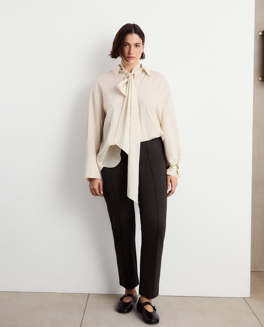 Imagen 0 de Leggins de punto lisos de mujer