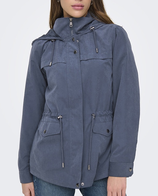 Imagen 0 de Parka de mujer con capucha y cintura fruncida