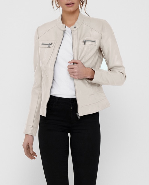 Imagen 0 de Cazadora biker de mujer de polipiel