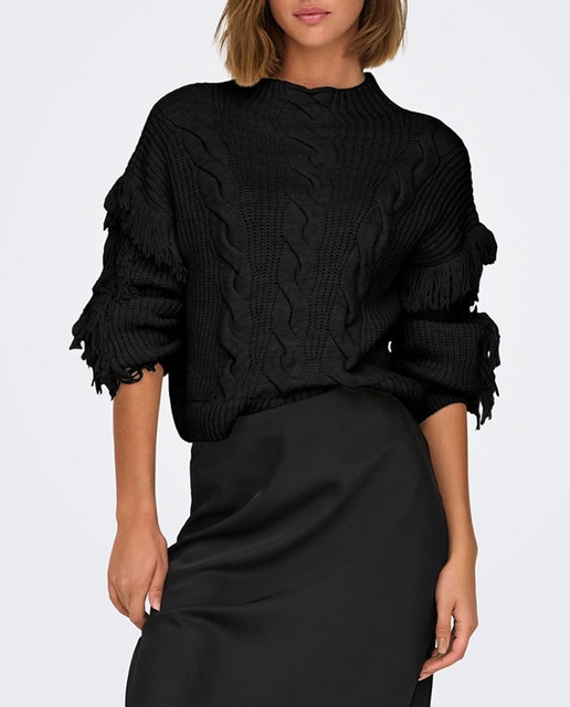 Imagen 0 de Jersey de mujer de punto con detalle en las mangas